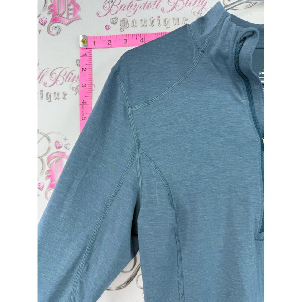 Paradox sweater drirelease repreve blue half zip Slate Blue Quarter-Zip Pullover - Picture 8 of 14